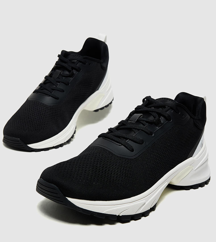HIKE RUNNER TECH Knitted Lace-Up Shoes