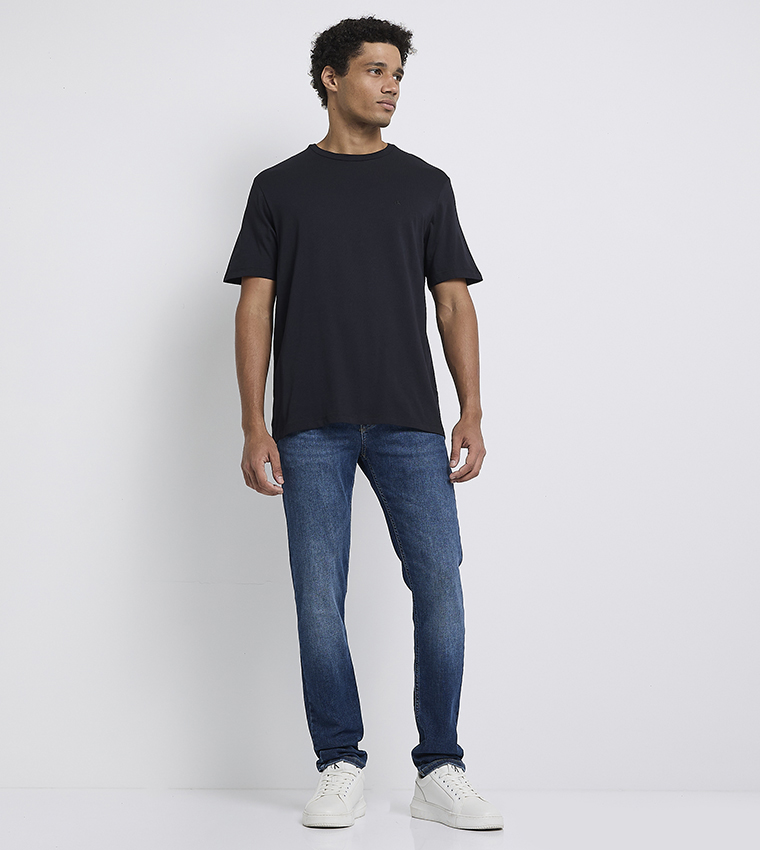 Solid Crew Neck T-Shirt