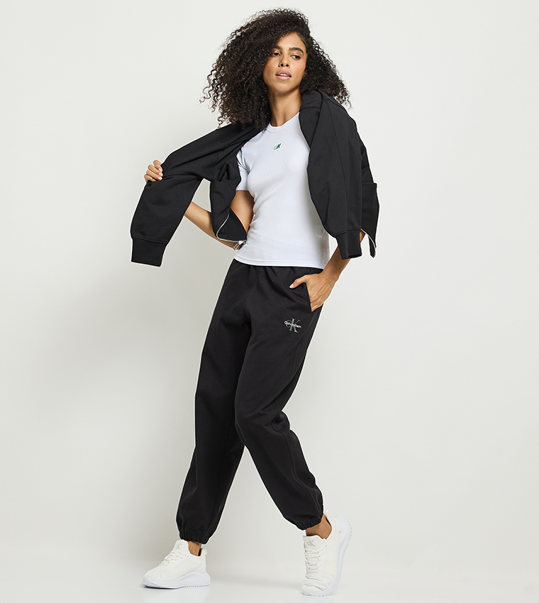 Ribbed Crew Neck Modal T-Shirt