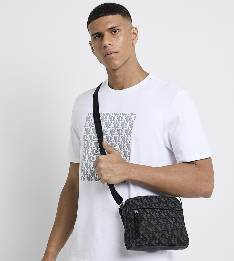 Monogram Printed Crossbody Bag