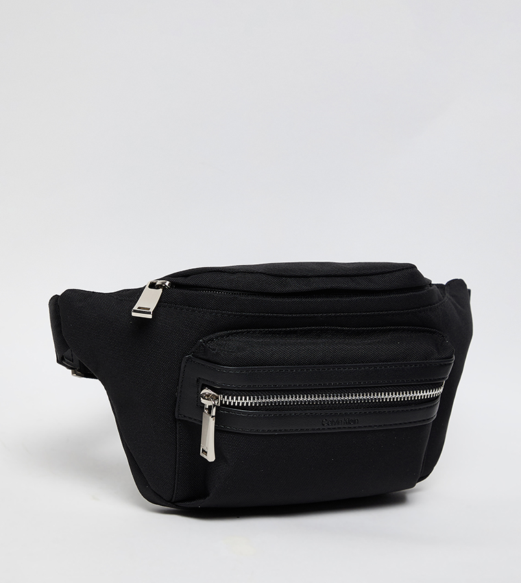 Logo Detail Zippered Waist Bag