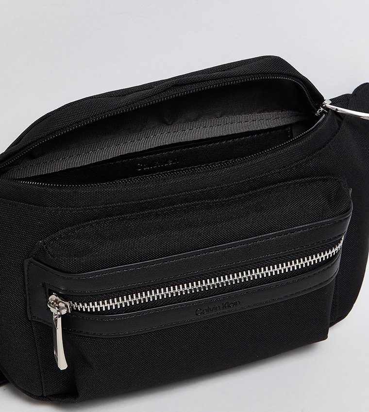 Logo Detail Zippered Waist Bag