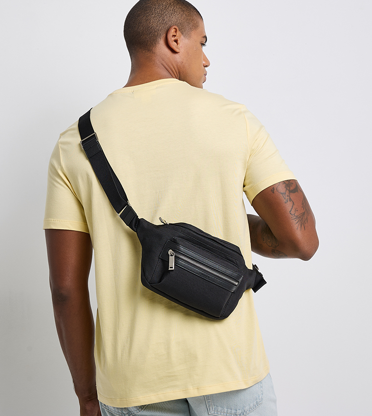 Logo Detail Zippered Waist Bag