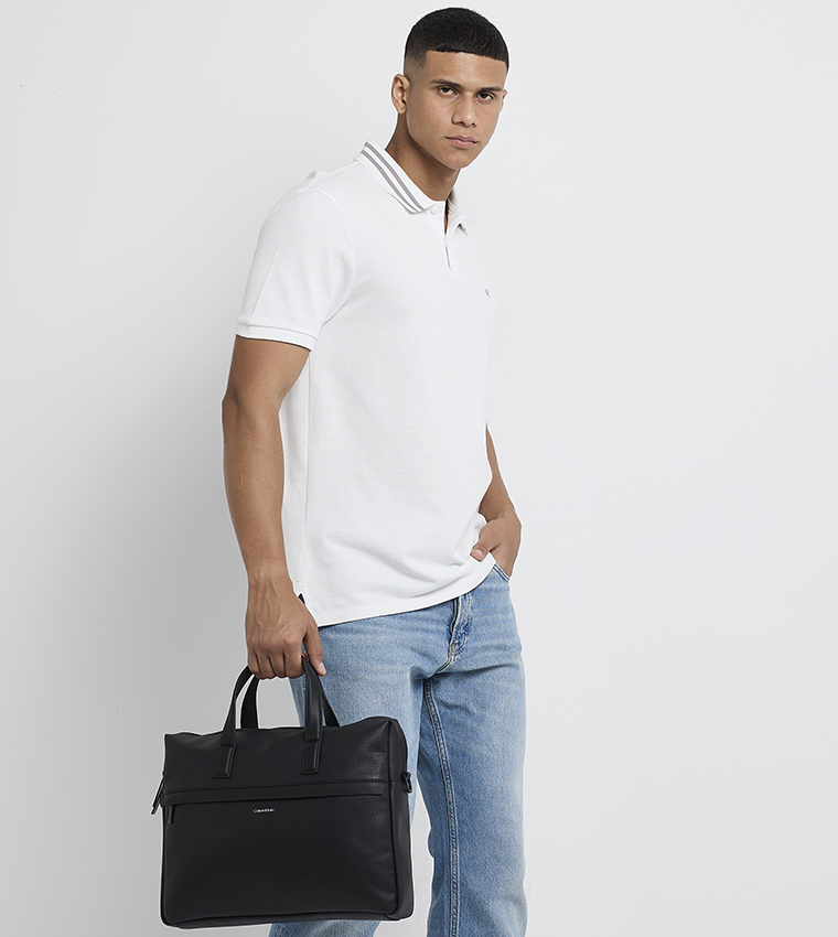 MUST Textured Front Pocket Laptop Bag