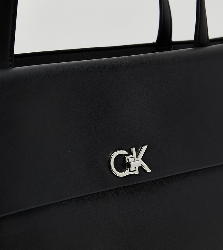 Textured Front-Pocket Shoulder Bag