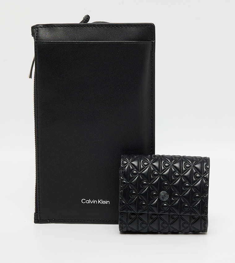 Logo Detail Phone Crossbody Bag with Airpod Pouch