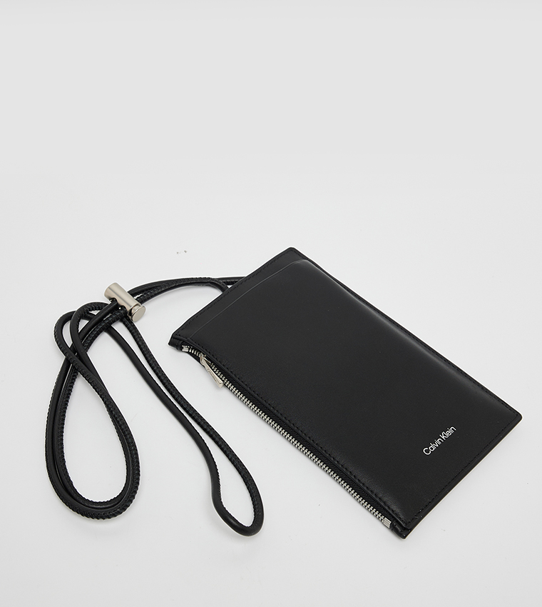 Logo Detail Phone Crossbody Bag with Airpod Pouch