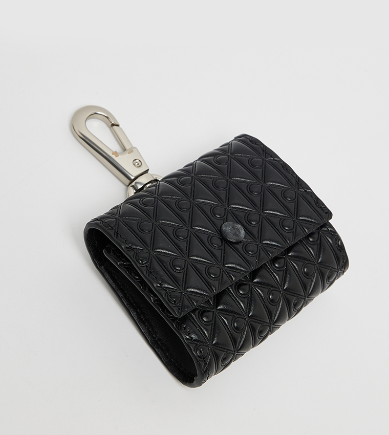 Logo Detail Phone Crossbody Bag with Airpod Pouch