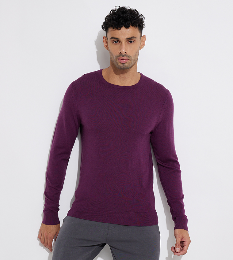 Solid Long Sleeves Sweater