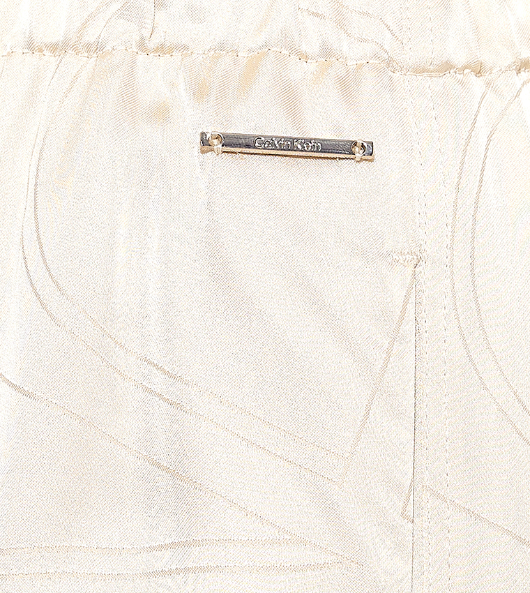 Solid Drawstring Waist Wide Leg Pants