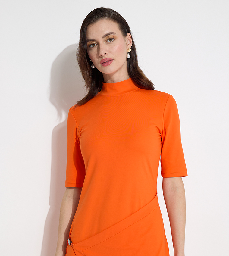 Stretch Jersey Asymmetric Dress