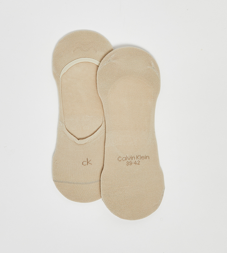 Pack of 3 Monogram Detail No Show Socks