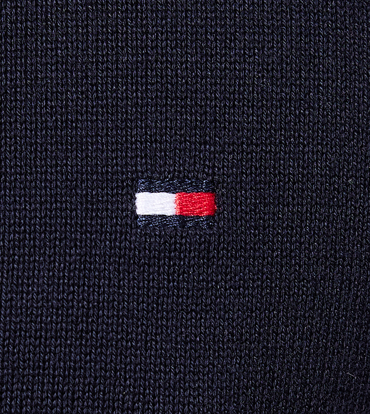 Solid High Neck Zip-Through Cardigan