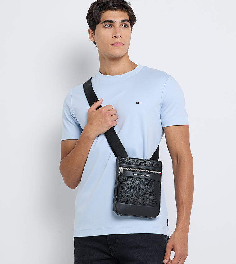 Logo Detail Reporter Bag