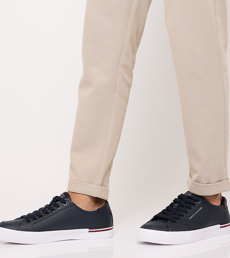 Logo Detail Lace-Up Sneakers