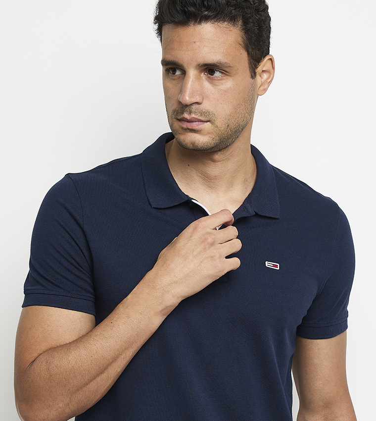 Solid Short Sleeves Slim Polo T-Shirt
