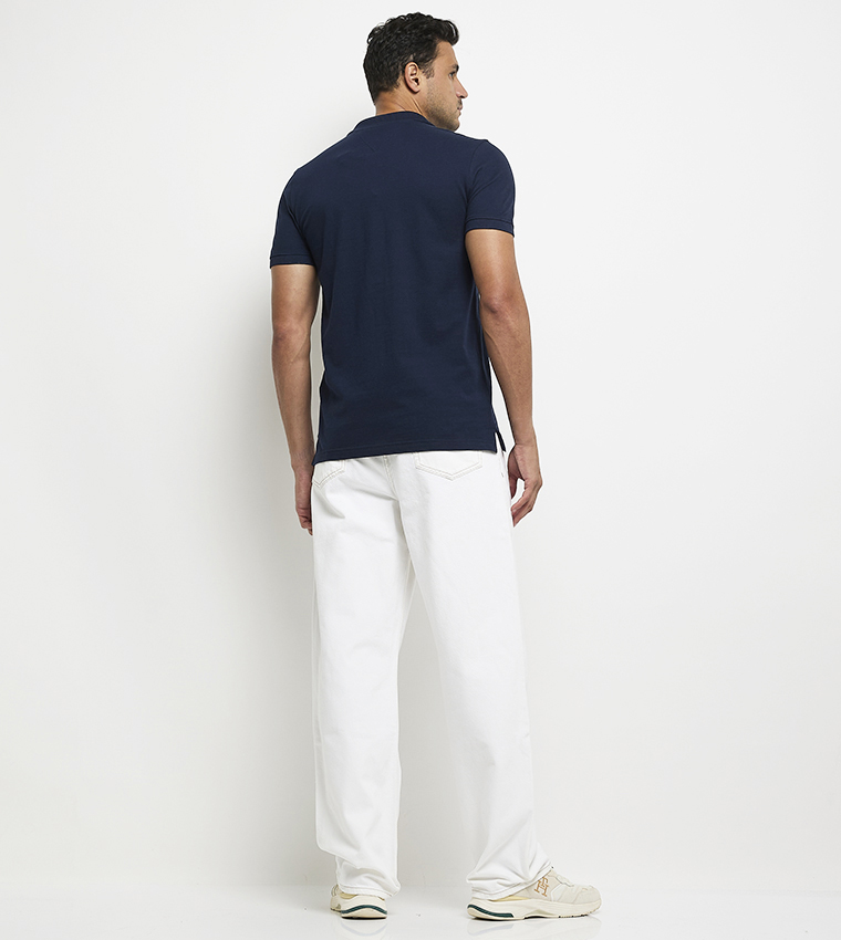 Solid Short Sleeves Slim Polo T-Shirt