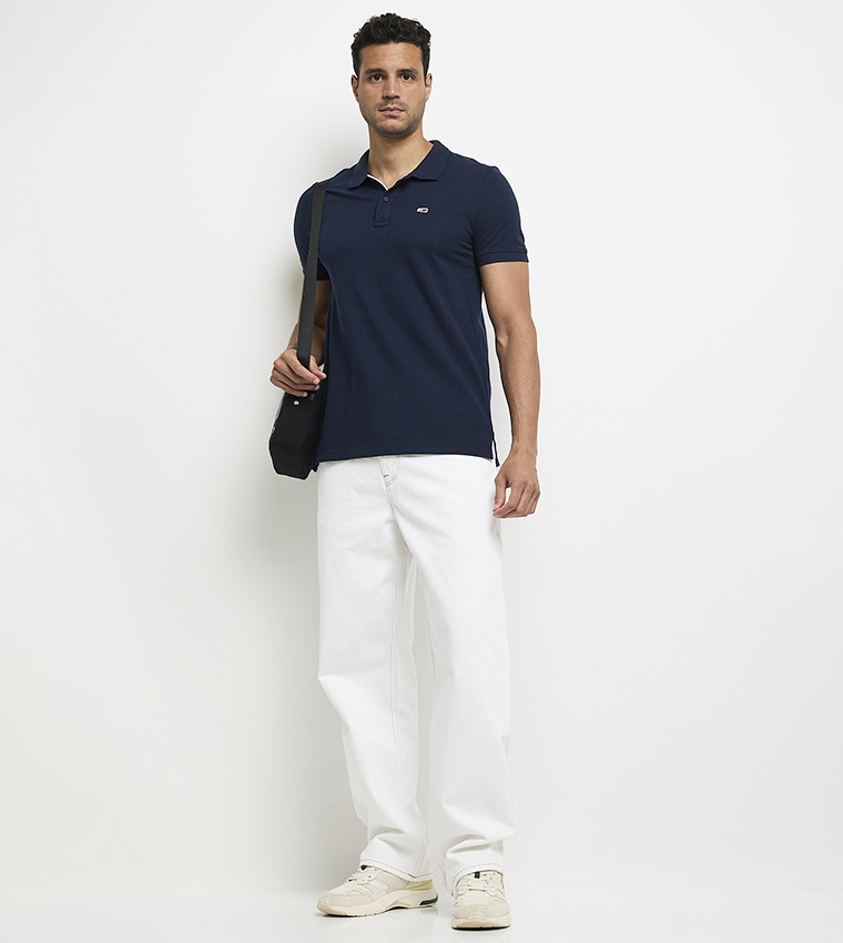Solid Short Sleeves Slim Polo T-Shirt