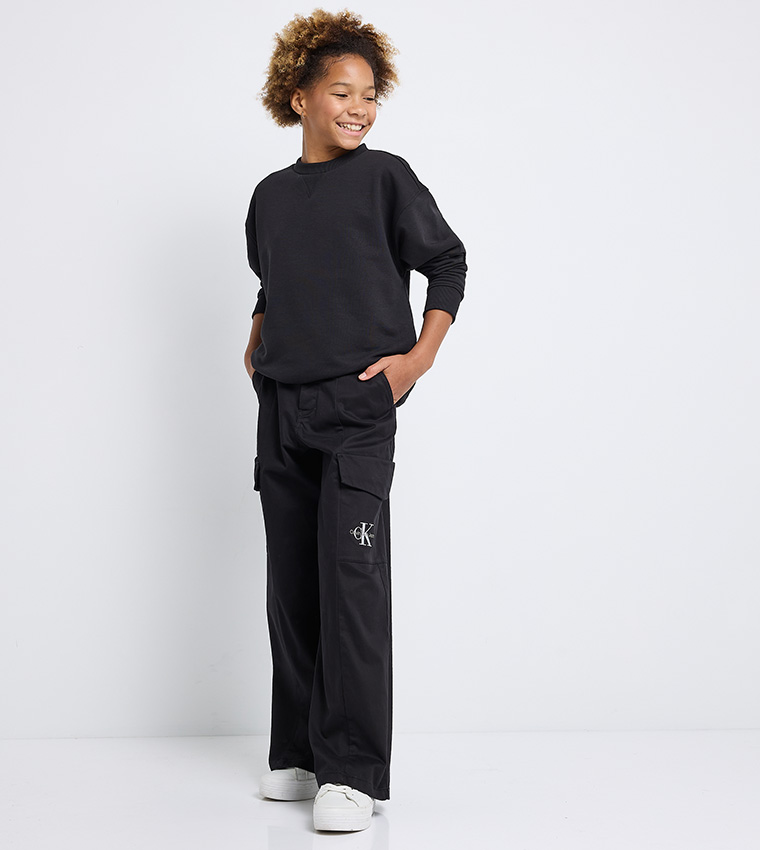 Logo Embroidered Utility Cargo Pants