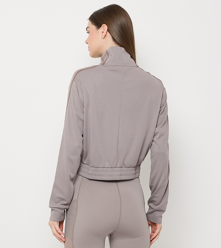 Zippered High Neck Active Jacket