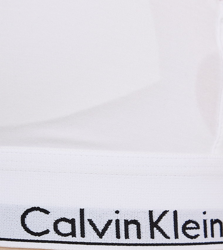 Logo Detail Lightly Lined Triangle Bra