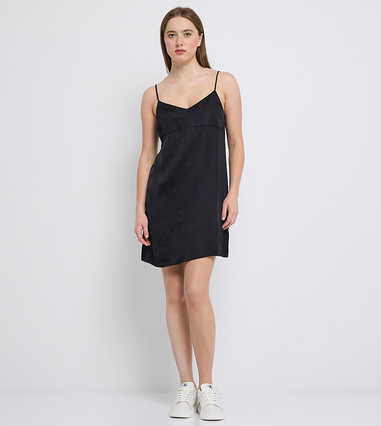 leoni mini dress Malina - Leoni Silk Blend Mini Dress Tulip Blue main image 1