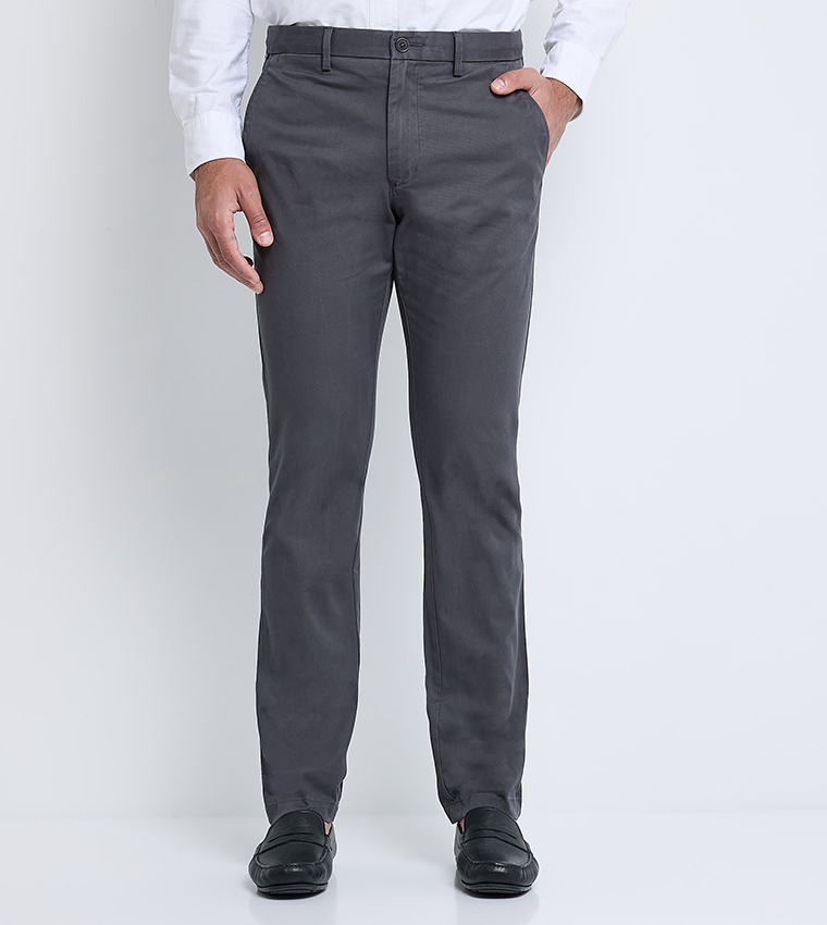 Mid Rise Slim Fit Formal Pants