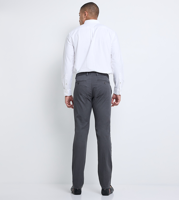 Mid Rise Slim Fit Formal Pants