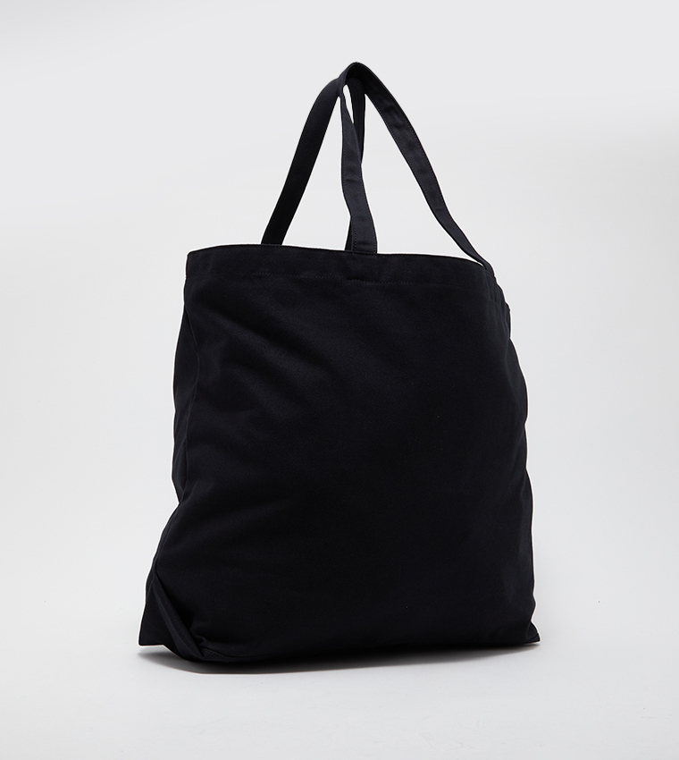 Logo Printed Canvas Tote Bag