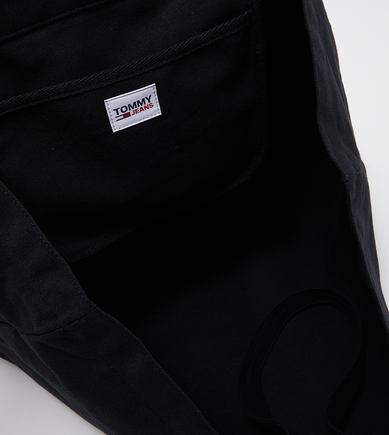 Logo Printed Canvas Tote Bag
