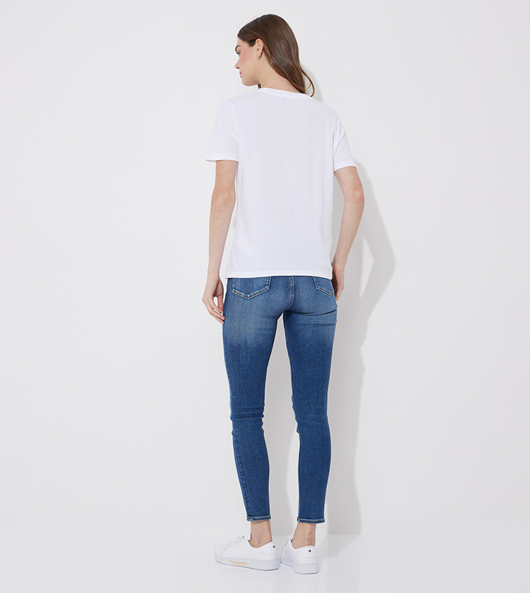 Logo Printed Crew Neck T-Shirt