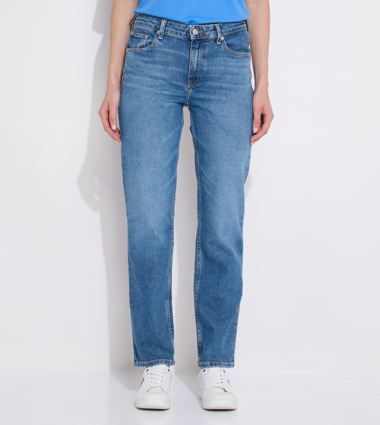 Classic Faded Straight Fit Jeans