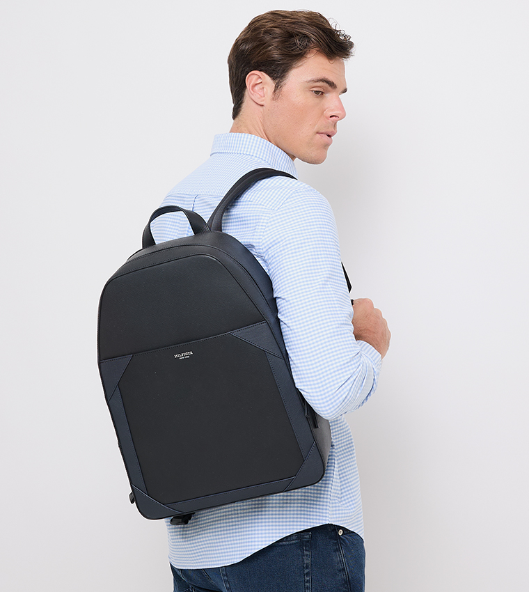 Textured Leather Backpack