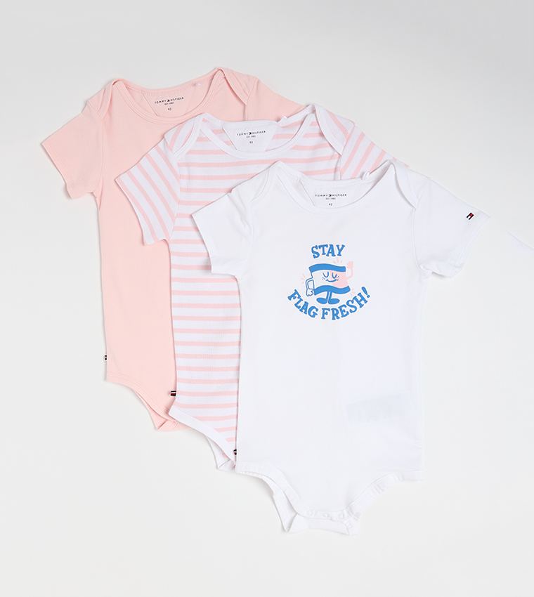 Pack of 3 Printed Bodysuits