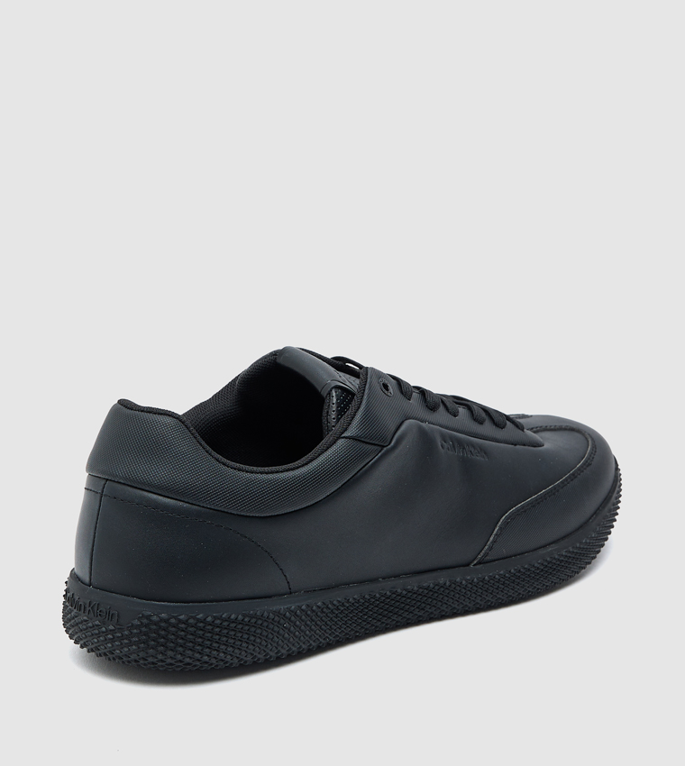 Solid Lace-Up Sneakers