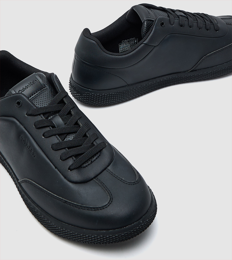 Solid Lace-Up Sneakers