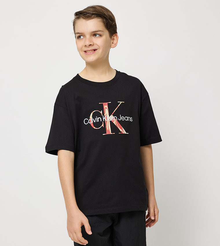 Logo Printed Crew Neck T-Shirt