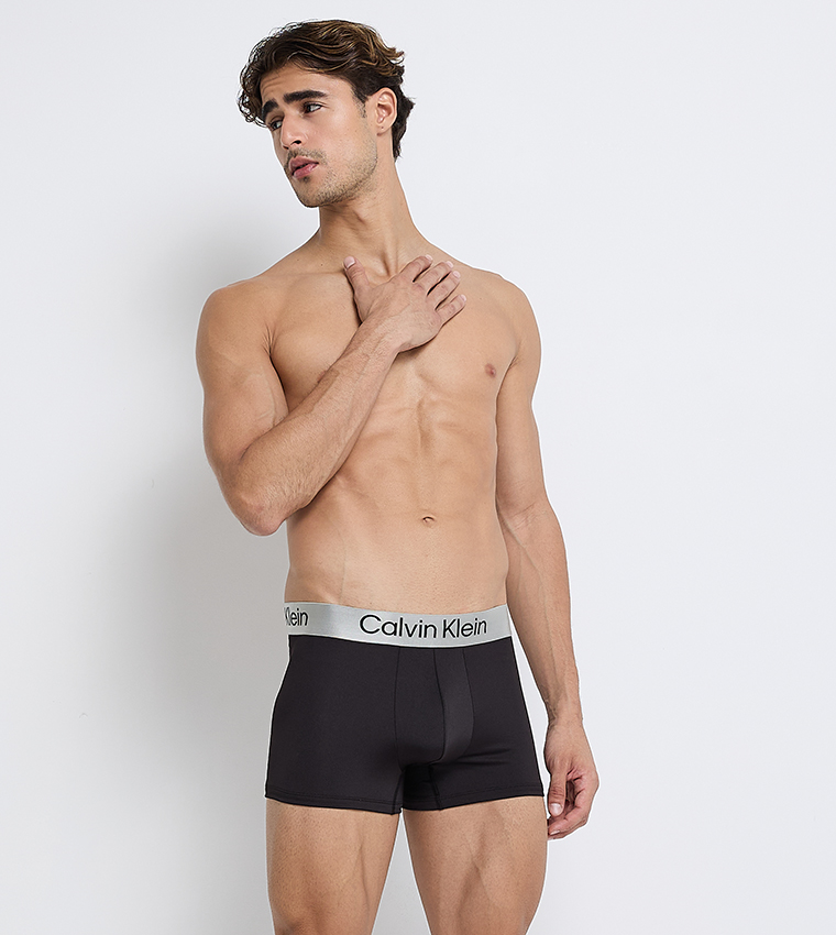 سروال داخلي بشعار على الخصر - 3 قطع