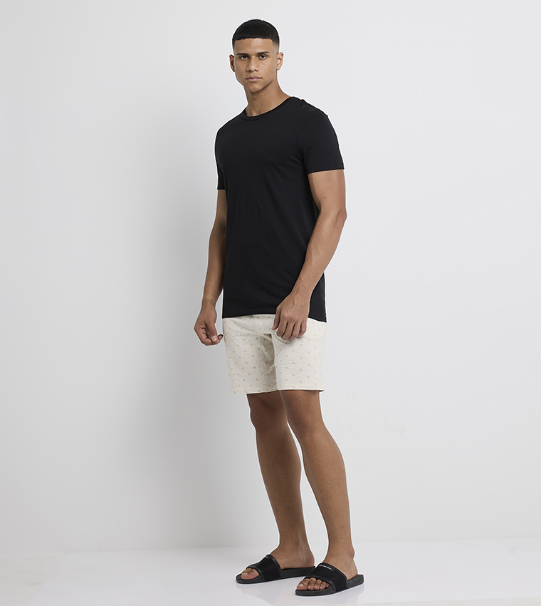 تيشيرت منزلي بقبة مستديرة - ٣ قطع