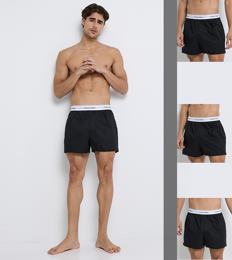 بوكسر بشعار على الخصر - 3 قطع 