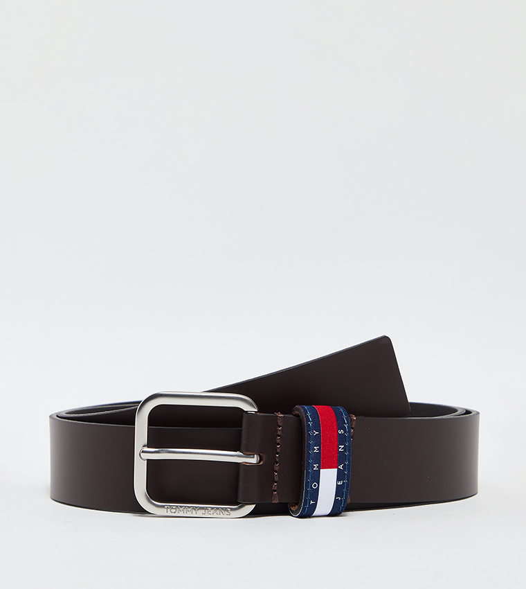 RYAN 3.5 Logo Detail Leather Belt