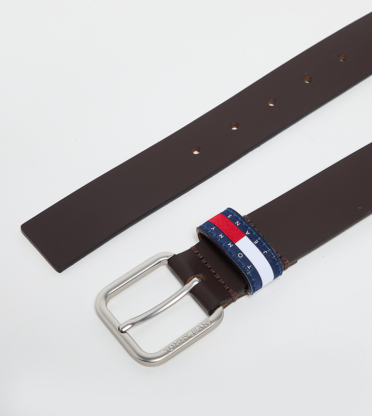 RYAN 3.5 Logo Detail Leather Belt