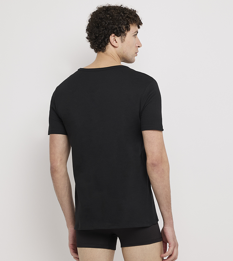 3-Pack Solid V-Neck T-Shirts