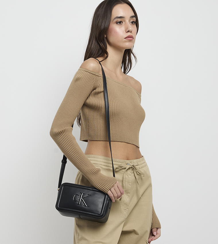 Monogram Zip Closure Camera Bag