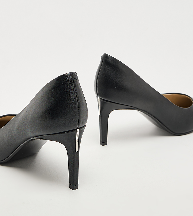 Solid Stiletto Heel Pumps