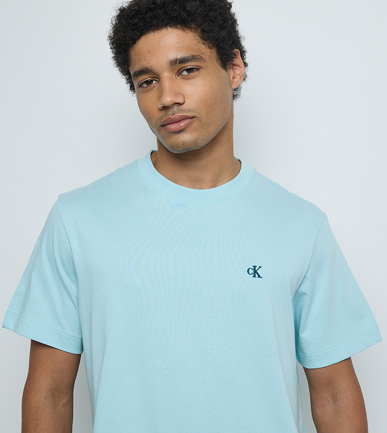 Monogram Embroidered Crew Neck T-Shirt