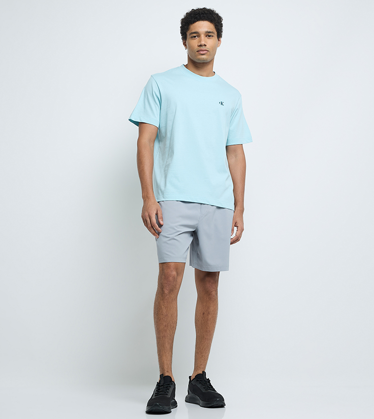 Monogram Embroidered Crew Neck T-Shirt