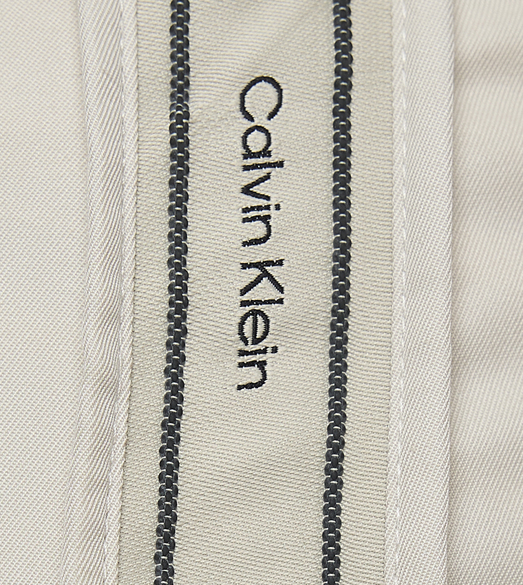 Logo Printed Twill Wide Leg Pants
