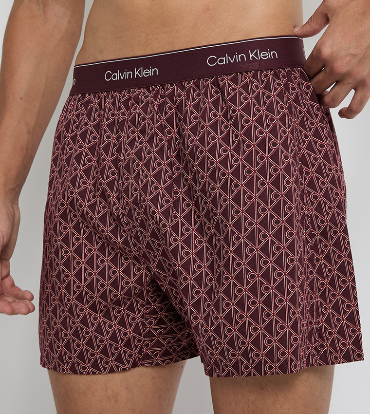 سراويل داخلية رجالية بنقشة - 3 قطع