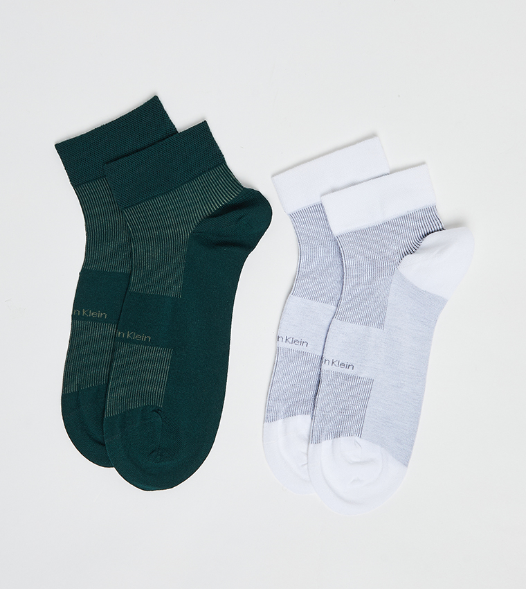 Pack of 2 Logo Detail Ankle Socks